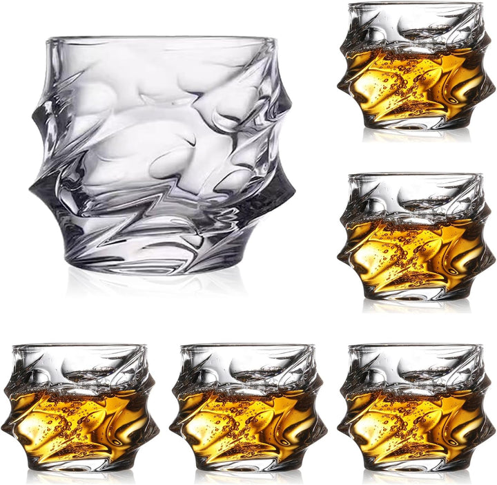 Dazzle Crystal Whiskey Glasses (Pack of 6)