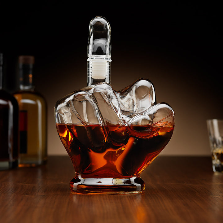 Middle Finger Decanter Set