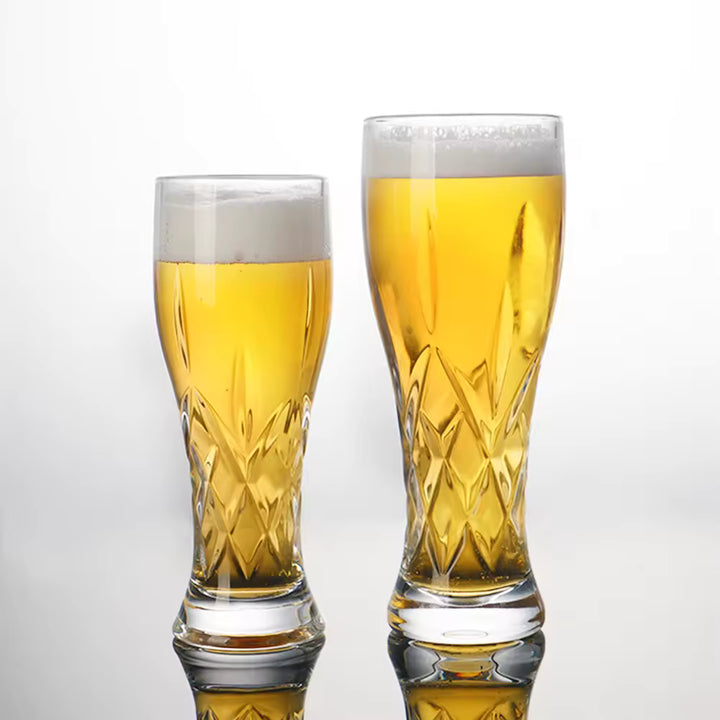 Elite Beer Glass - Perfect for Beer Pint (Pack of 6)
