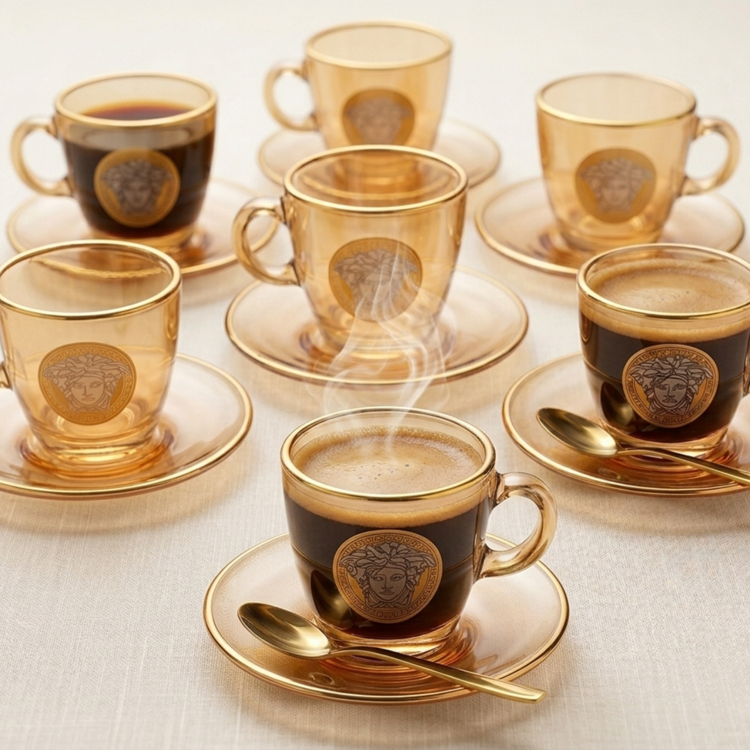 Modern Yard luxury porcelain cup saucer gift set for weddings and gifting