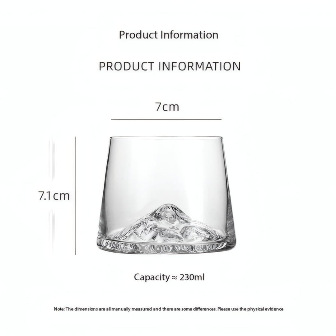 Premium 230 ML crystal whiskey glass set ideal for bourbon, rum, scotch and cocktails.