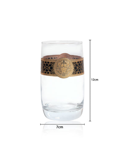 Lion Gold Plated Glass (Set of 6)