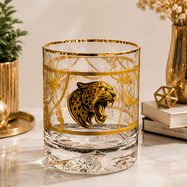 Italian crystal whiskey glass for scotch, bourbon and premium cocktails