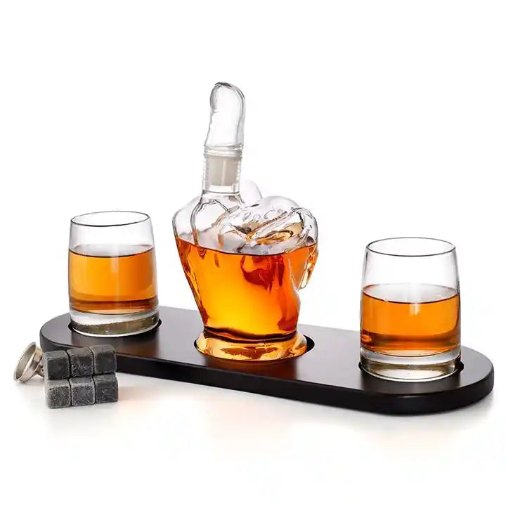 Middle Finger Decanter Set