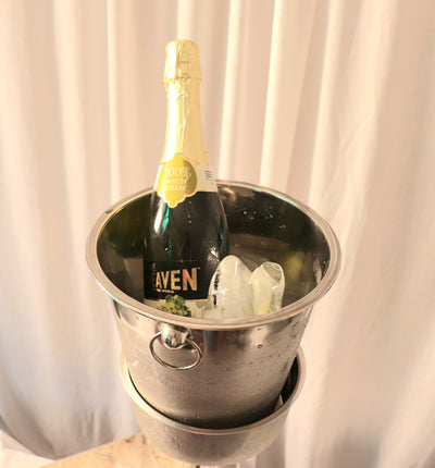 6 Champagne Glass, 1 Wine Chiller with Stand & 1 Wine Opener