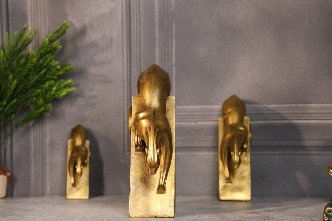 Panther Sculpture (3 Pcs Set)