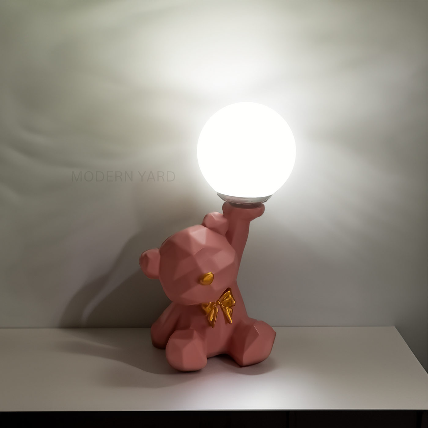 Pink Teddy Table Lamp