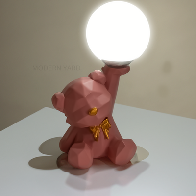 Pink Teddy Table Lamp