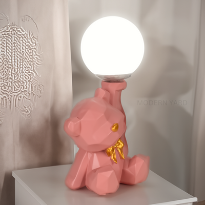 Pink Teddy Table Lamp