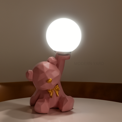 Pink Teddy Table Lamp