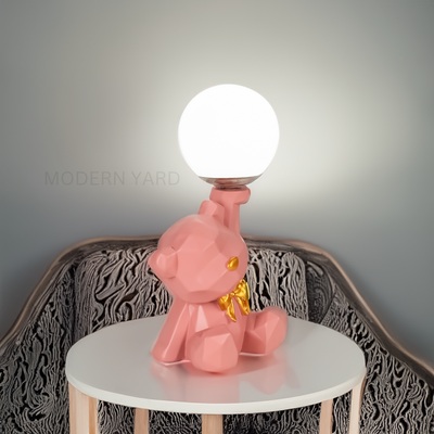 Pink Teddy Table Lamp