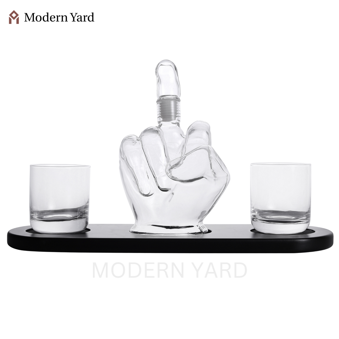 Middle Finger Decanter Set