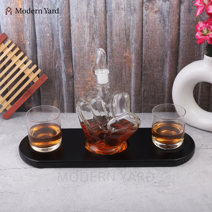 Middle Finger Decanter Set