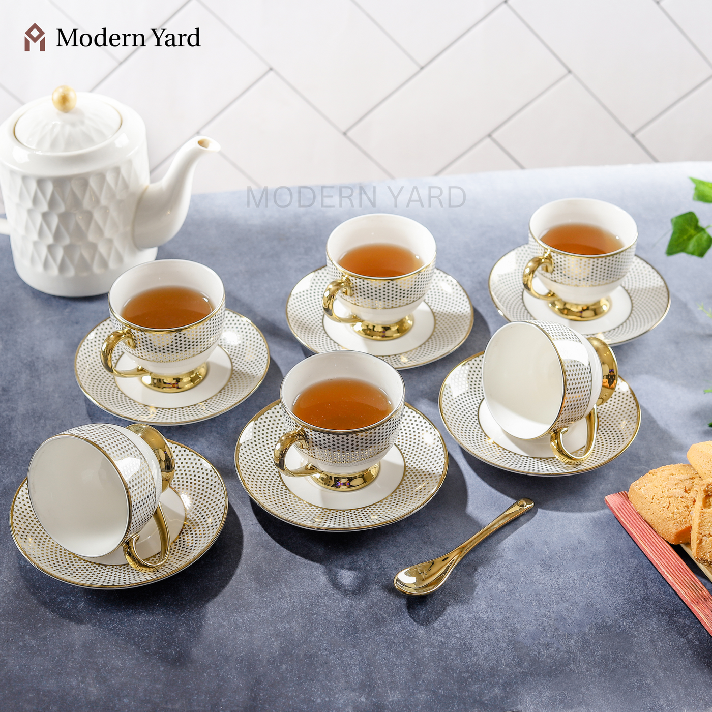 Victoria 18 Pcs Cups & Saucer with Spoon