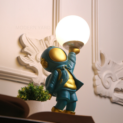 Olive Astronaut Table Lamp