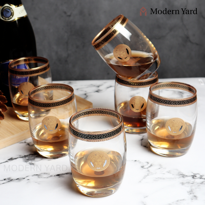 Florence Gold Plated Glass (Pack of 6)