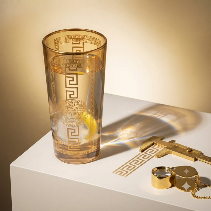 Royal Versace Gold Plated High Ball Glass (Set of 6)
