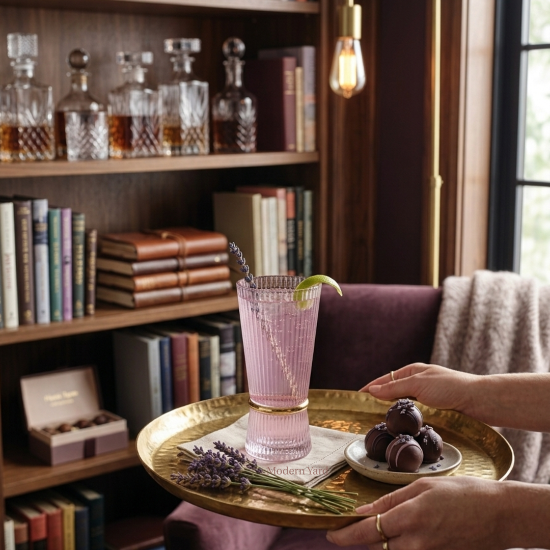 Blush pink luxury tumbler for juice and cocktails