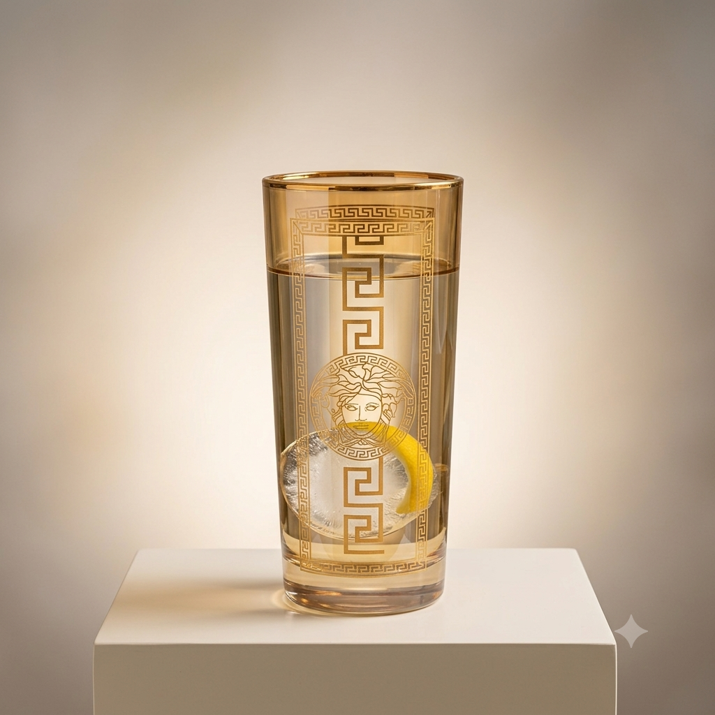 Royal Versace Gold Plated High Ball Glass (Set of 6)