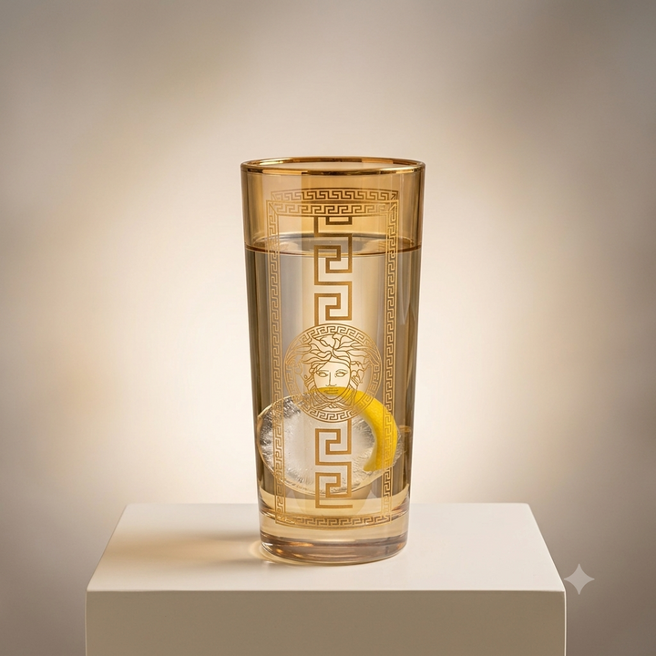 Royal Versace Gold Plated High Ball Glass (Set of 6)