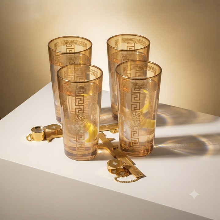 Royal Versace Gold Plated High Ball Glass (Set of 6)