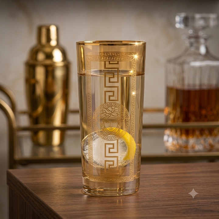 Royal Versace Gold Plated High Ball Glass (Set of 6)