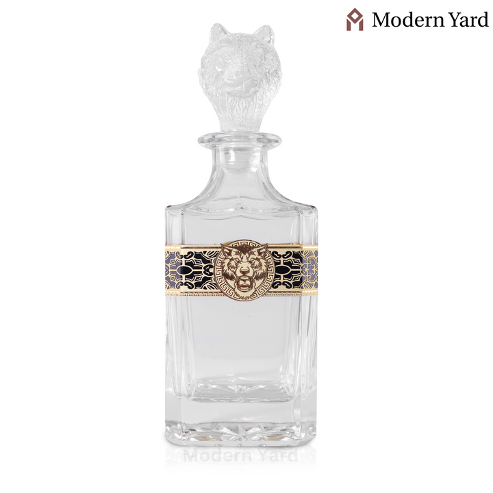 Bear Gold Plated 7 Pcs Decanter Set