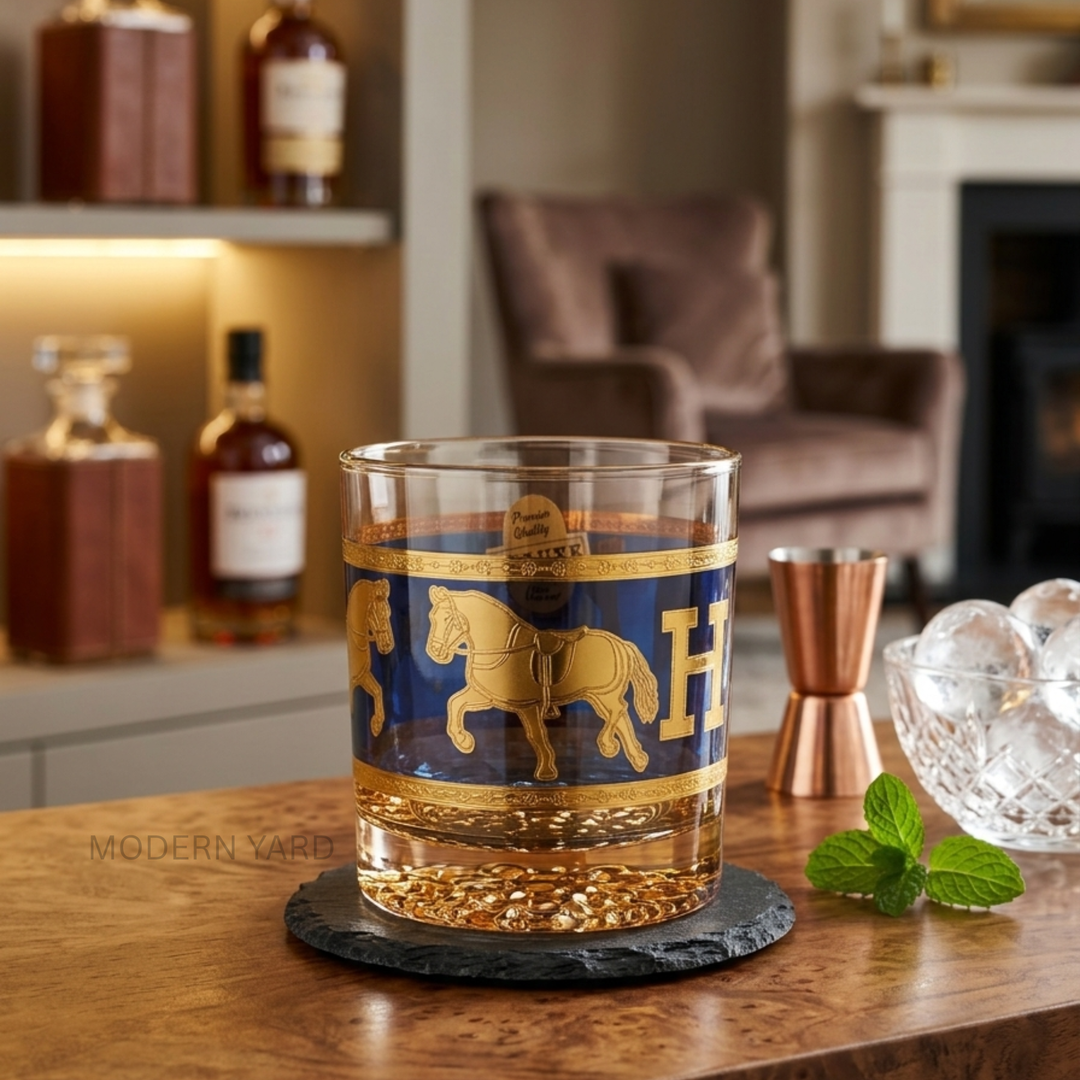 Luxury 350 ML crystal whiskey glass for scotch bourbon and cocktails