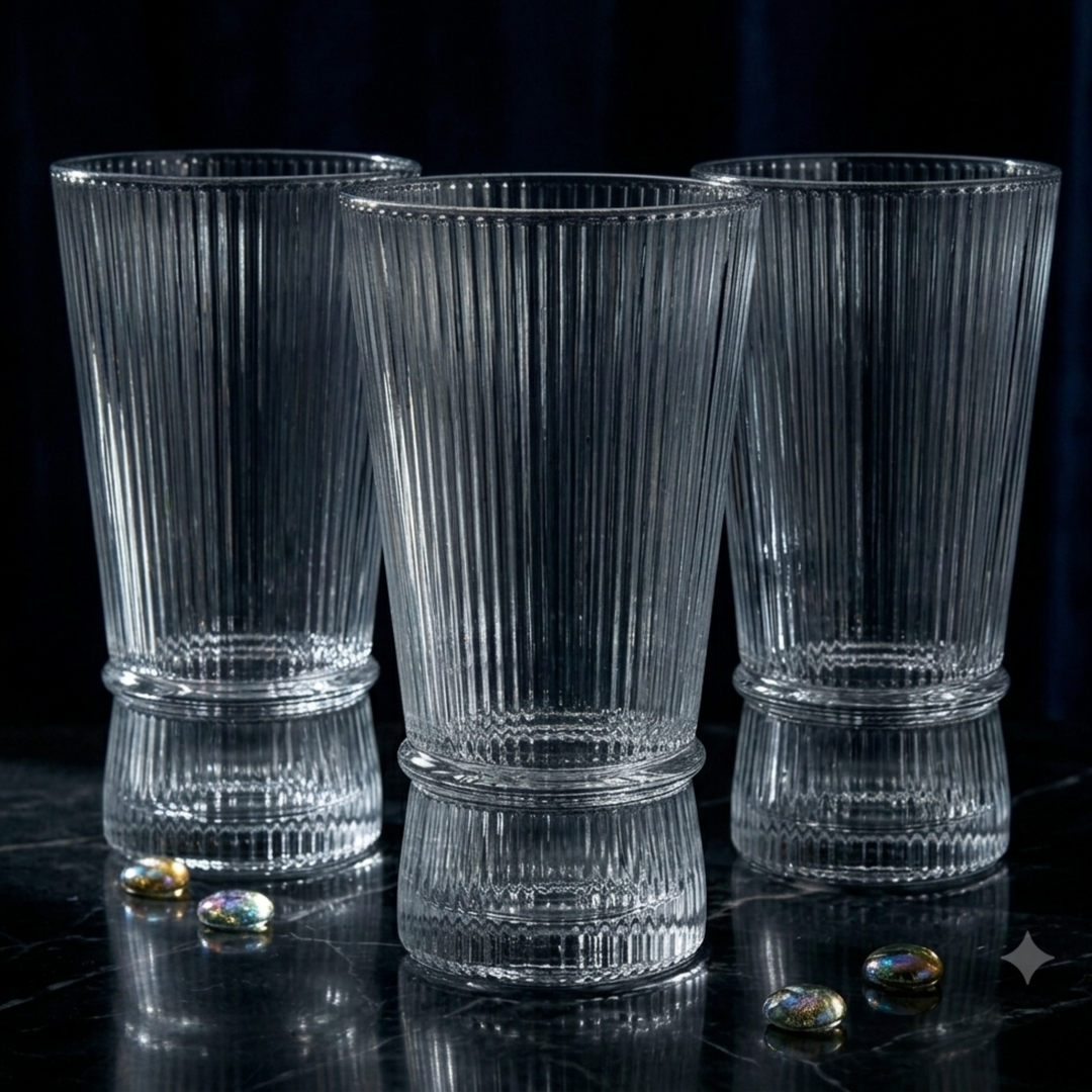 Elegant highball cocktail glasses for home entertaining