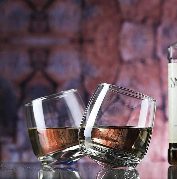 Cuba Rock Revolving Glass (Pack of 6)