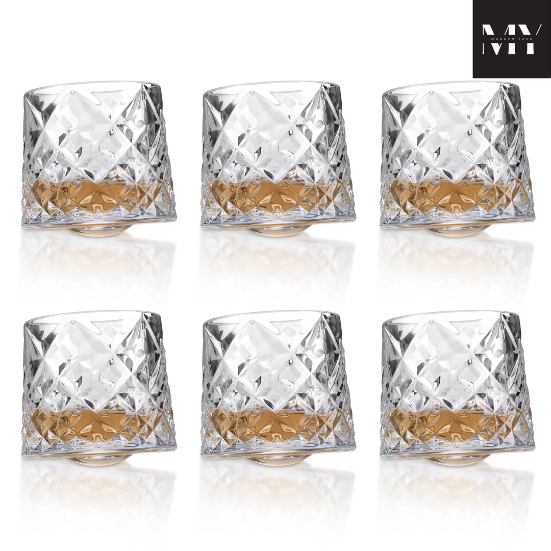 Revolving Diamond Glass