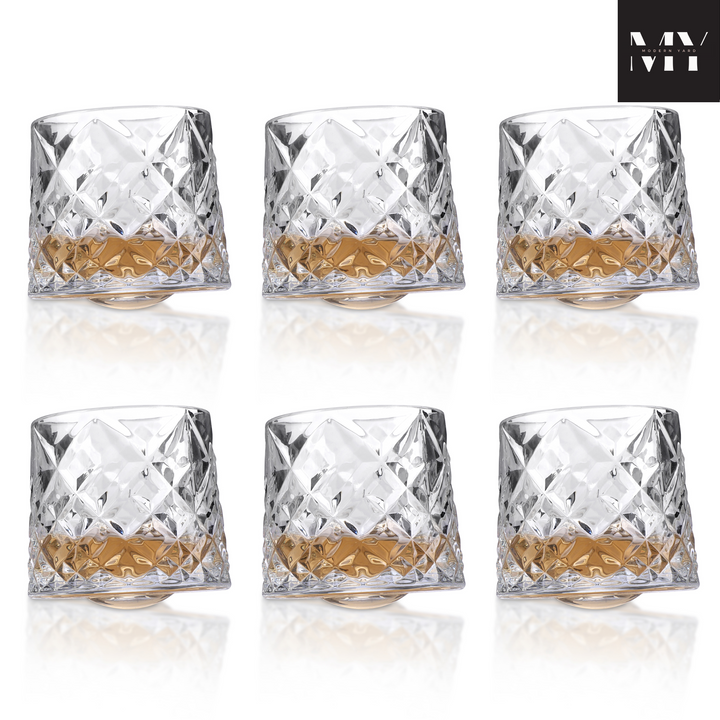 Revolving Diamond Glass