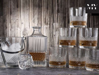 Regal 8 Pcs Decanter with Glasses & Ice Bucket