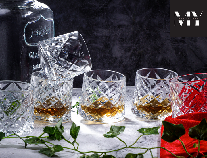 Revolving Diamond Glass