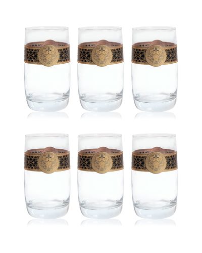 Lion Gold Plated Glass (Set of 6)