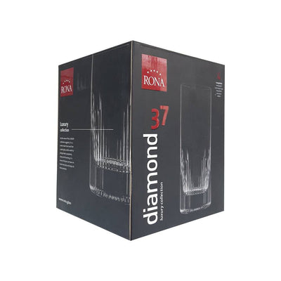 Luxury Crystal Tall Glass - Set of 4 - Made In Slovakia