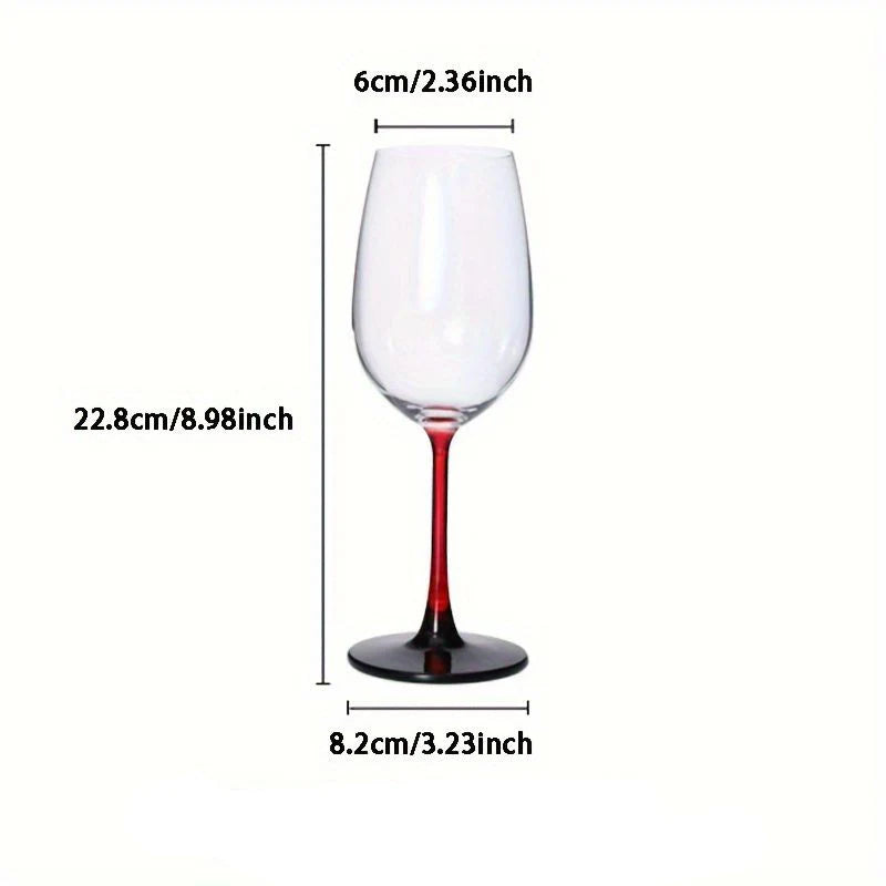 Red Stem Wine Glass (Pack of 2)