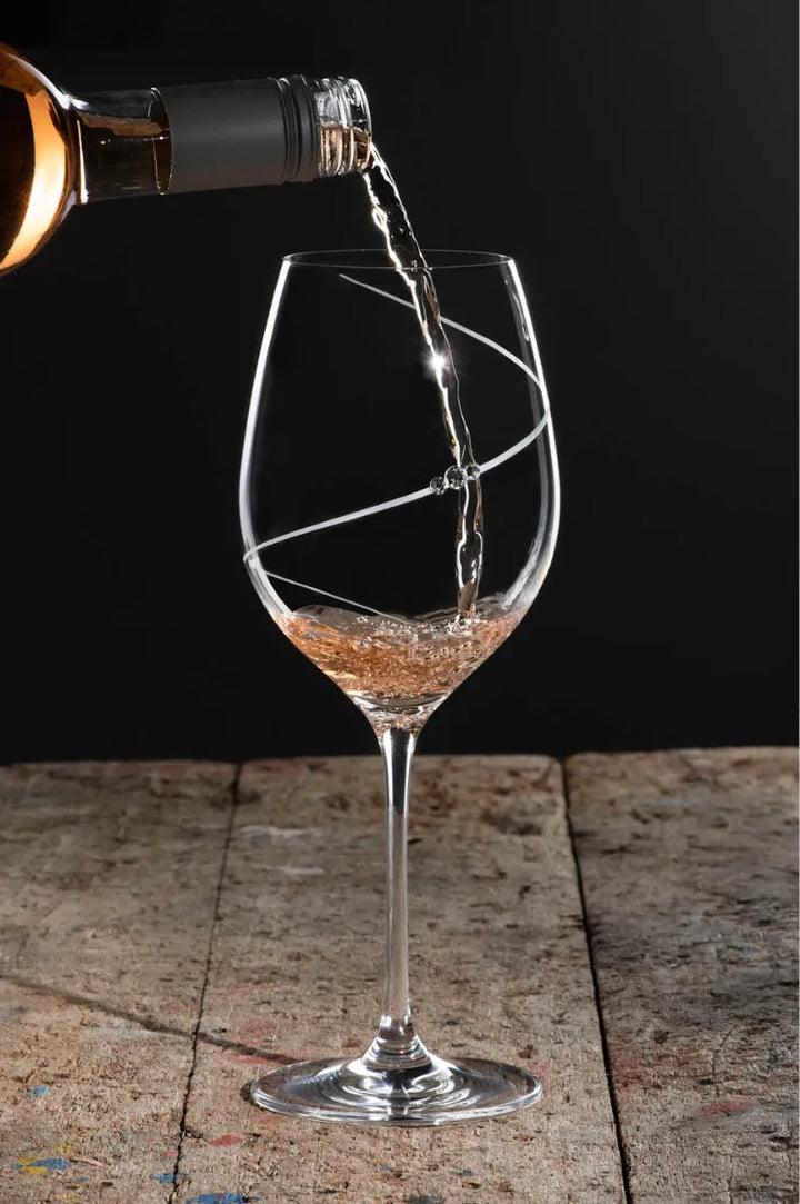 Silhouette Red Wine Glass - Set of 2 ( Made With  Swarovski Crystals)