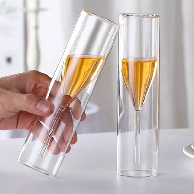 Double Walled Champagne Glass