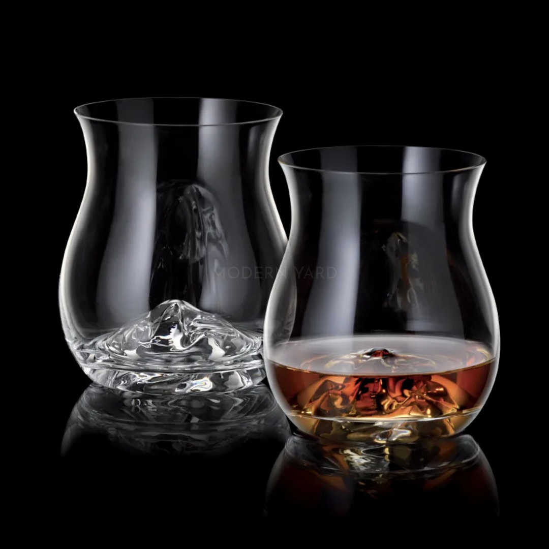 Premium crystal glass set with luxury finish for elegant home bar and fine drink serving