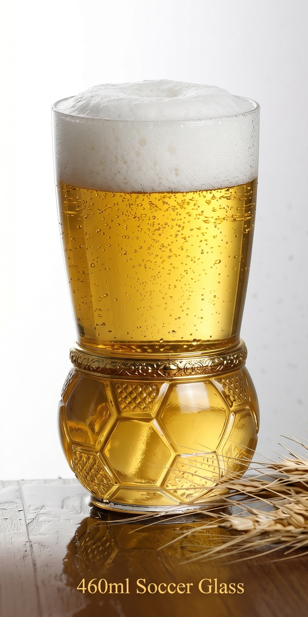 Luxury beer glasses for football match nights, parties, and home bar collection.