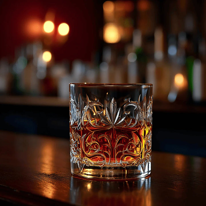 Tatoo Crystal Whiskey Glass 340 ML (Pack of 6)