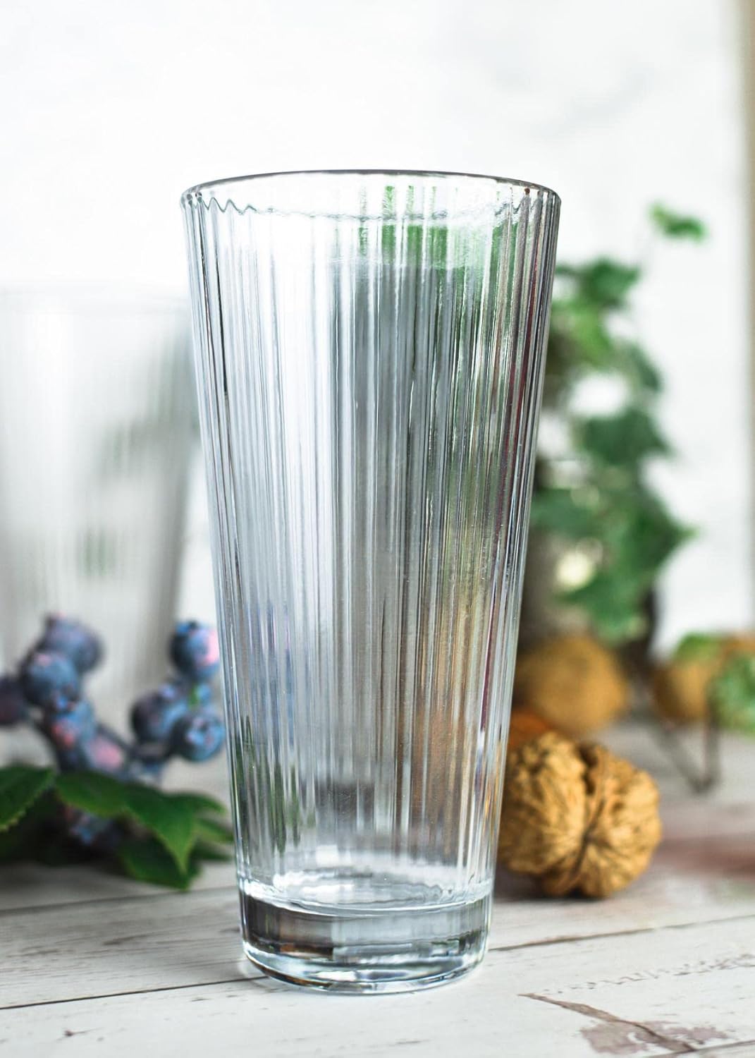 Ribbed Long Cocktail & Juice Glass 440 ML (Pack of 6)
