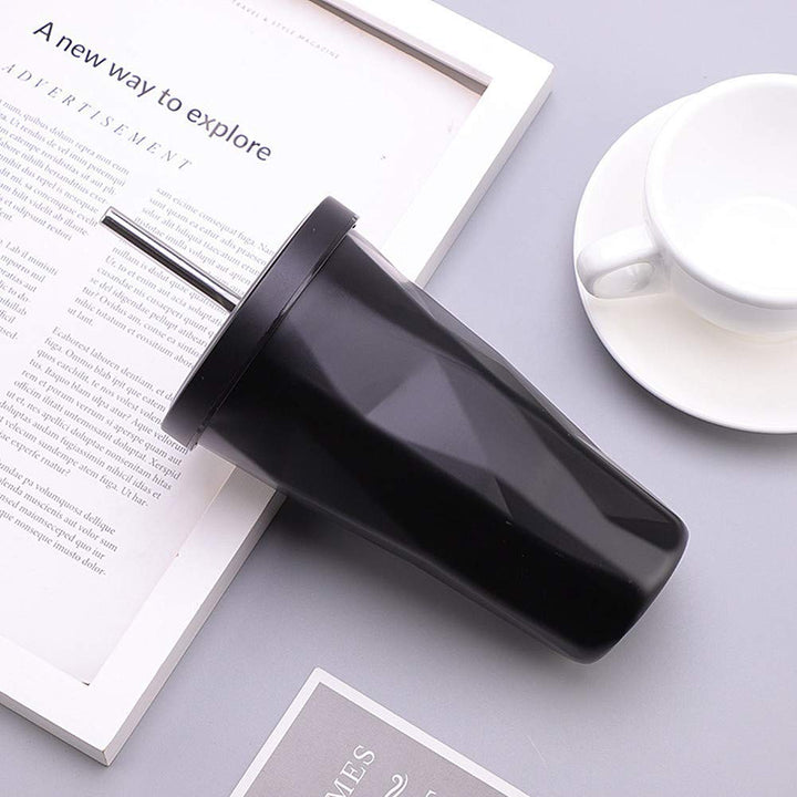 Stainless Steel Double Walled Tumbler with Straw