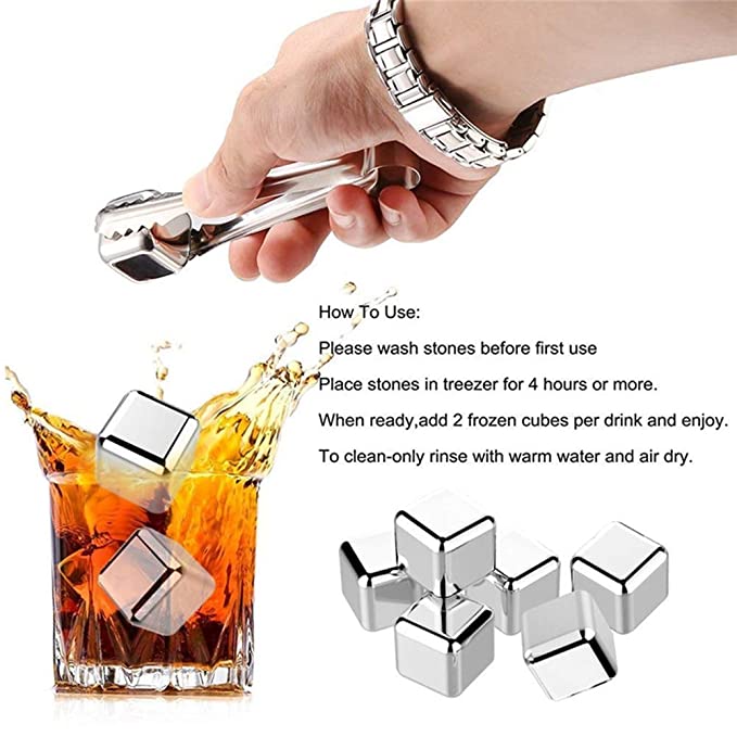 Ice Cubes Chilling Stones (Pack of 8)