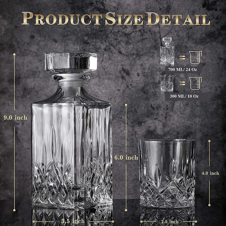 Opera 7 Pcs Decanter Set with 6 Glasses
