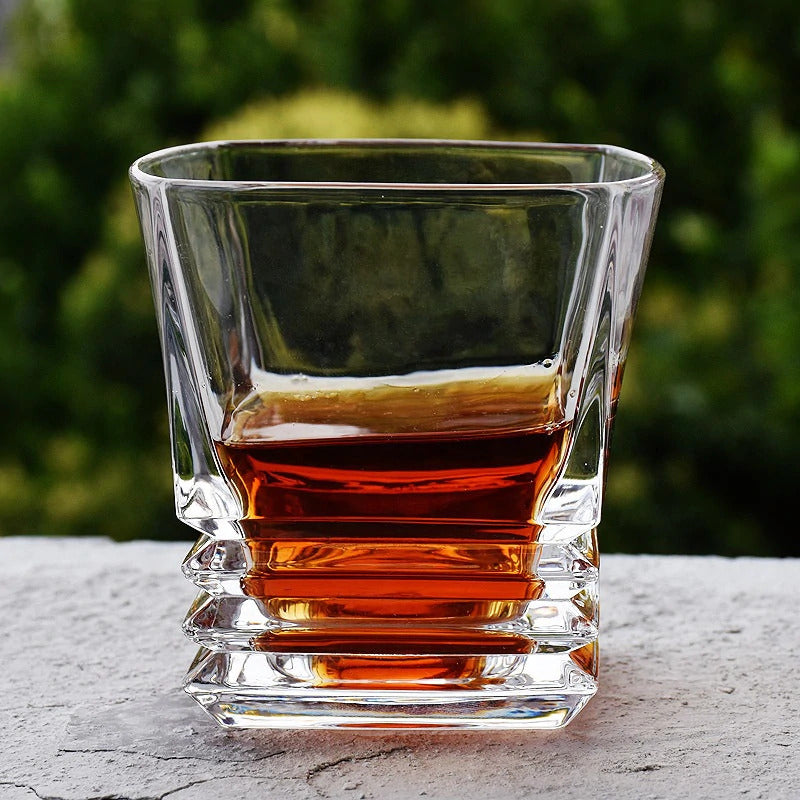 LUXURY SQUARE ROCK WHISKEY GLASS (Pack of 6)