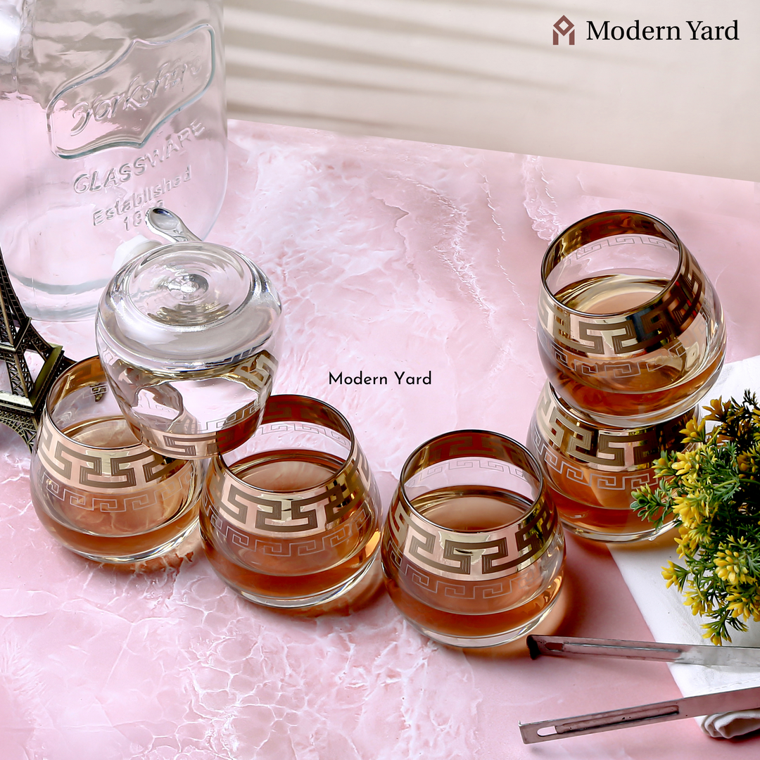 Elite Gold Plated Glass (Pack of 6)