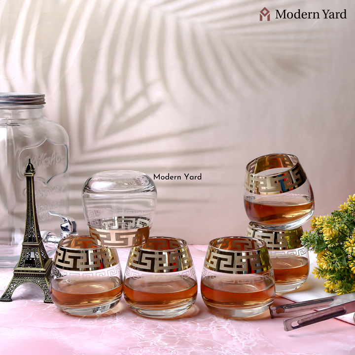 Elite Gold Plated Glass (Pack of 6)