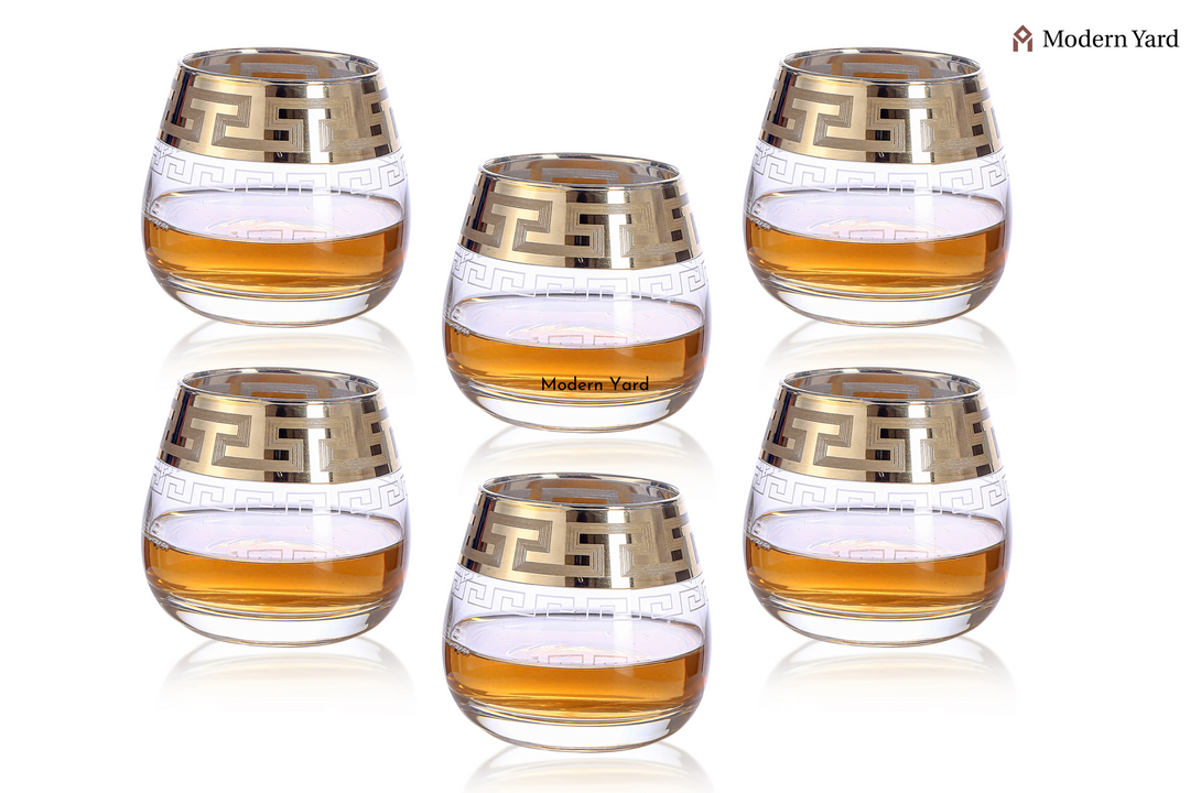 Elite Gold Plated Glass (Pack of 6)